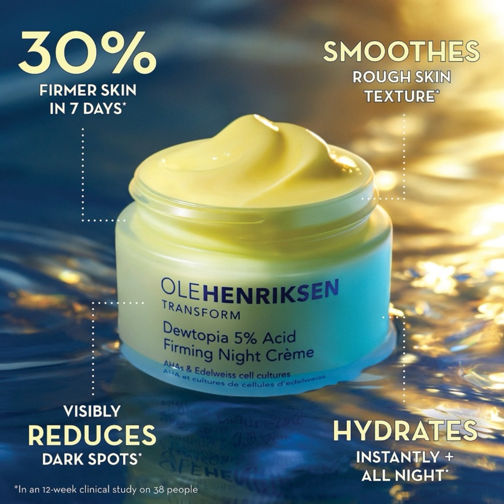 💦 OLEHENRIKSEN Dewtopia 5% Acid Firming Night Crème